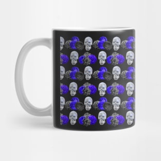 Pretty Floral & Glitzy skull pattern Mug